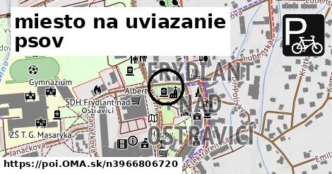 miesto na uviazanie psov