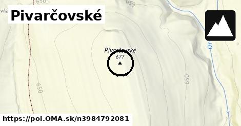 Pivarčovské