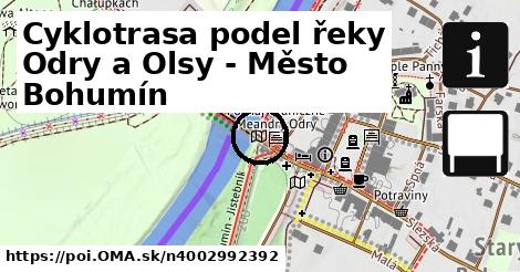 Cyklotrasa podel řeky Odry a Olsy - Město Bohumín