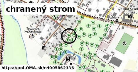 chranený strom