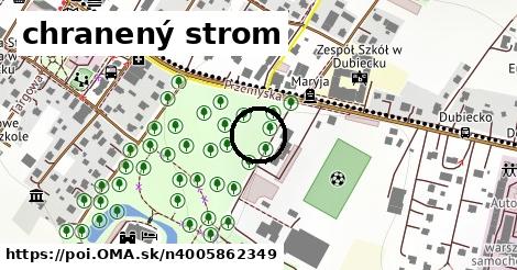 chranený strom
