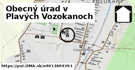 Obecný úrad v Plavých Vozokanoch