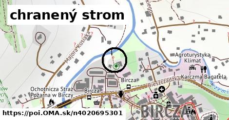 chranený strom