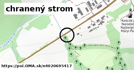 chranený strom