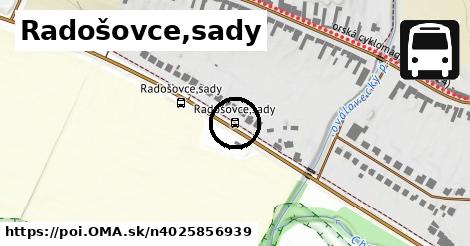 Radošovce,sady