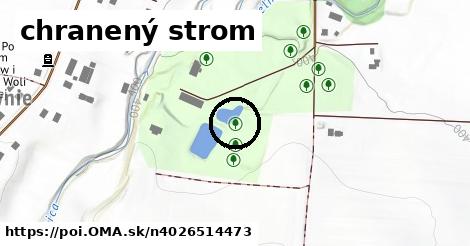 chranený strom