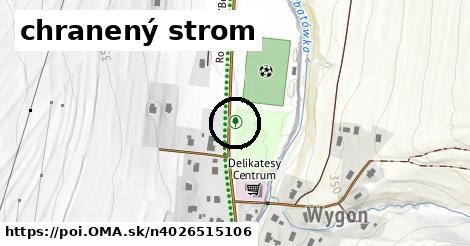 chranený strom