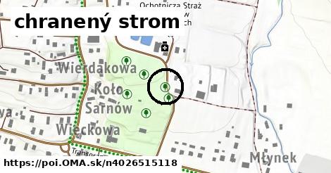 chranený strom