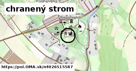 chranený strom