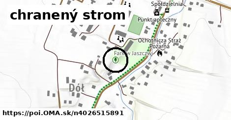 chranený strom