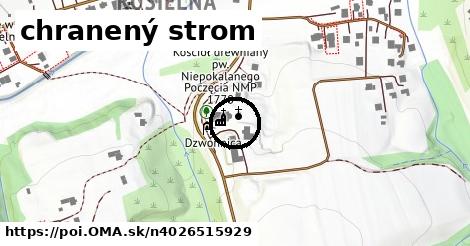 chranený strom