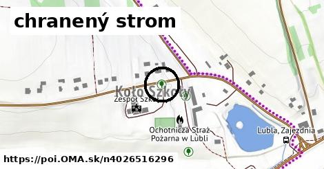 chranený strom