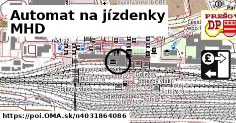 Automat na jízdenky MHD