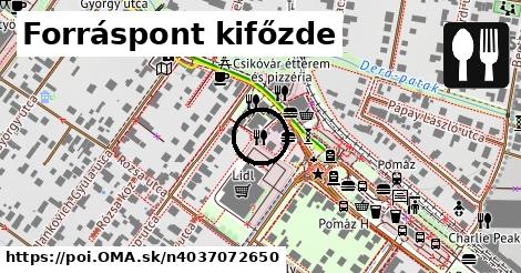 Forráspont kifőzde