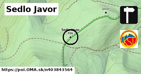 Sedlo Javor