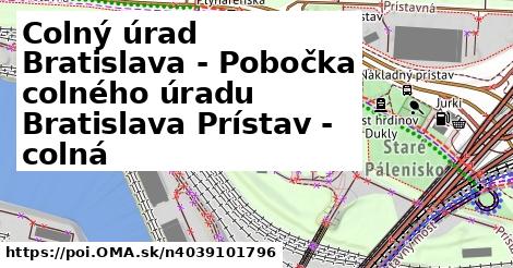 Colný úrad Bratislava - Pobočka colného úradu Bratislava Prístav - colná
