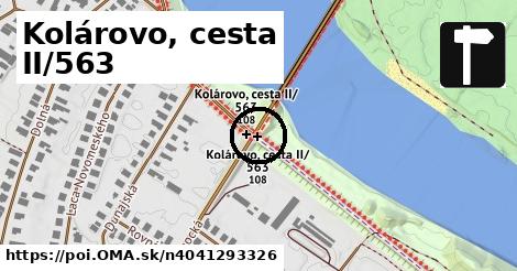 Kolárovo, cesta II/563