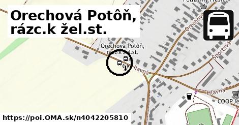 Orechová Potôň, rázc.k žel.st.