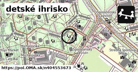 detské ihrisko