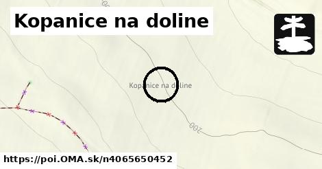 Kopanice na doline