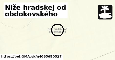 Niže hradskej od obdokovského