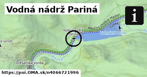 Vodná nádrž Pariná