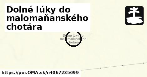 Dolné lúky do malomaňanského chotára