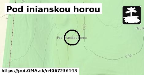 Pod inianskou horou