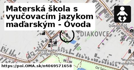 Materská škola s vyučovacím jazykom maďarským - Óvoda