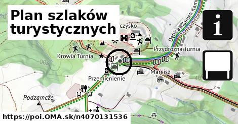 Plan szlaków turystycznych