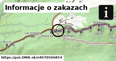 Informacje o zakazach