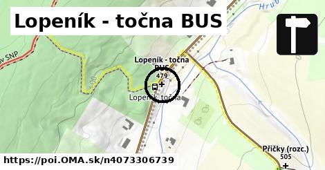 Lopeník - točna BUS