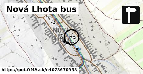 Nová Lhota bus