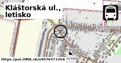 Kláštorská ul., letisko