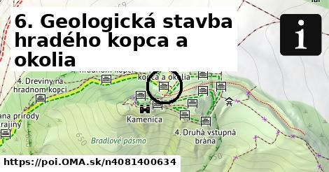 6. Geologická stavba hradého kopca a okolia