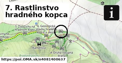 7. Rastlinstvo hradného kopca