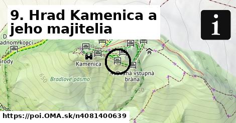 9. Hrad Kamenica a jeho majitelia