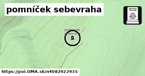 pomníček sebevraha