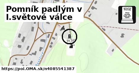 Pomník padlým v I.světové válce