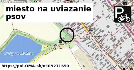 miesto na uviazanie psov