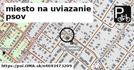 miesto na uviazanie psov