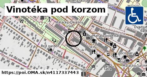 Vinotéka pod korzom