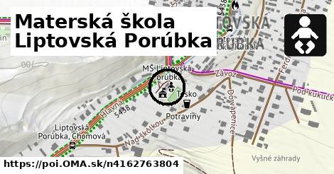 Materská škola Liptovská Porúbka