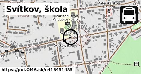 Svítkov, škola