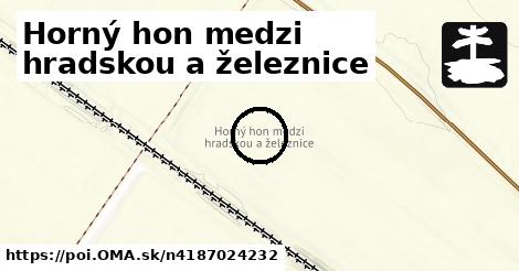 Horný hon medzi hradskou a železnice