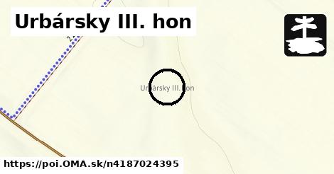 Urbársky III. hon