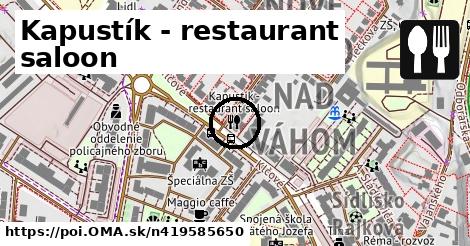 Kapustík - restaurant saloon