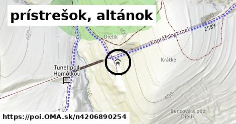 prístrešok, altánok