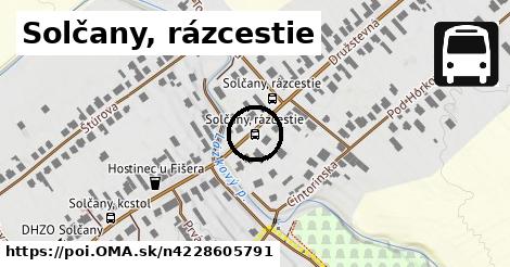 Solčany, rázcestie