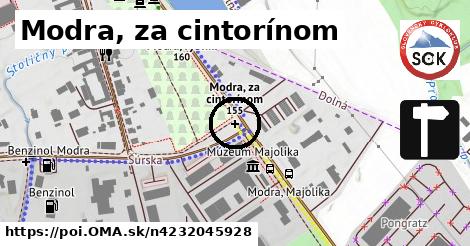 Modra, za cintorínom